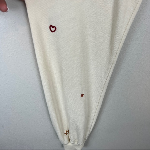 The Great Faux Shearling Embroidered Crop Sweatpants - Picture 4 of 7